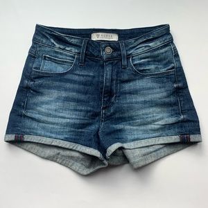 High Rise GUESS Denim Shorts